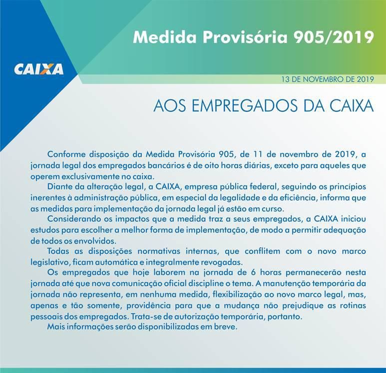 Caixa ameaça quebrar contratos e ampliar jornada de trabalho para 8 h