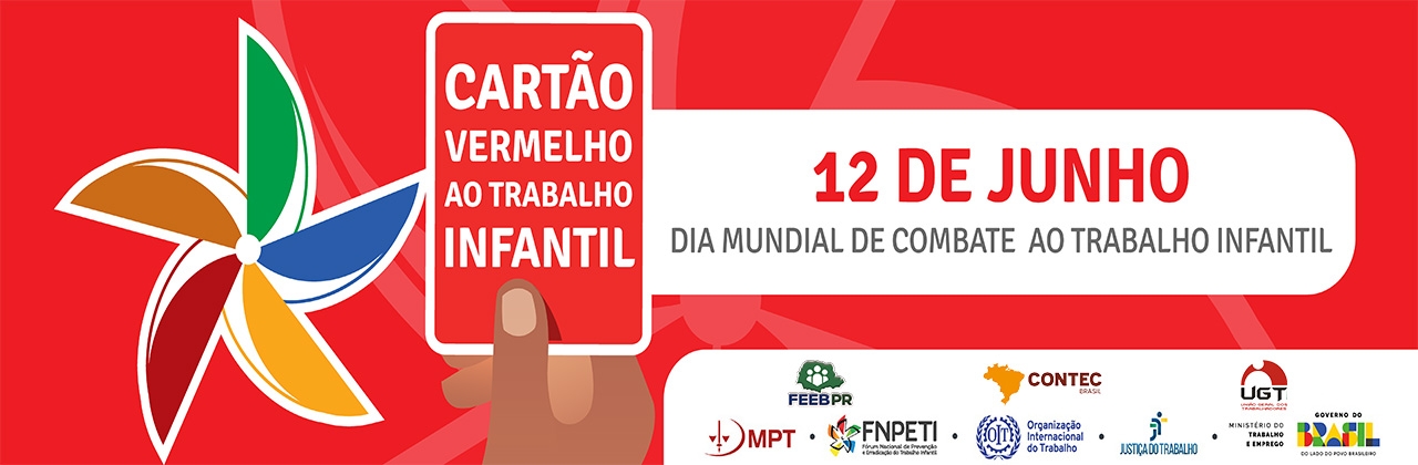 Cartão Vermelho Trabalho Infantil