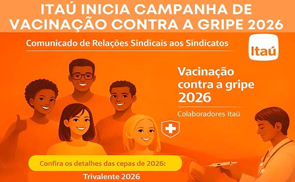 Itaú divulga cronograma da Campanha de Vacinação contra a Gripe 2026