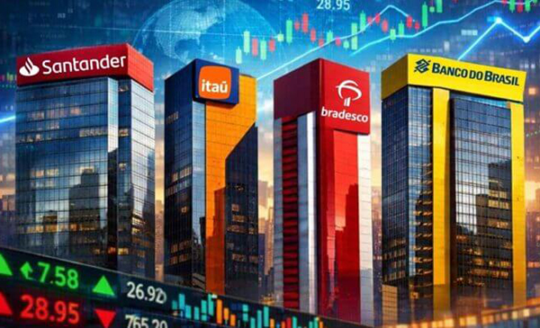 ‘Bancões perdem R$ 80 bi na B3 após balanços indicarem crédito restritivo