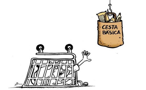 Com economia sem rumo, custo da cesta básica chega a 55% do salário mínimo