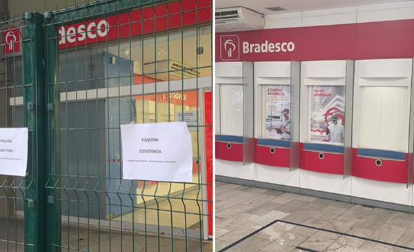 Bradesco: cadê os caixas automáticos que estavam aqui?