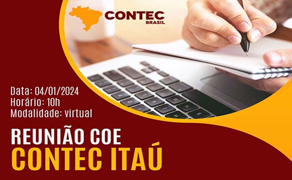 COE da Contec/Itaú reúne-se nesta quinta-feira