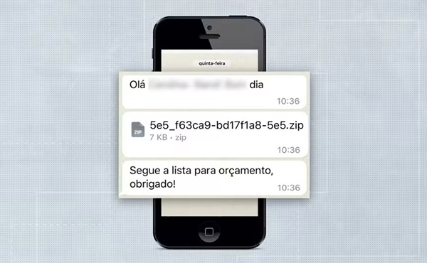  Cuidado com o arquivo ZIP: conheça golpe com vírus pelo WhatsApp 