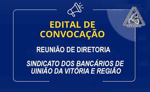 Sindicato convoca reunião de diretoria