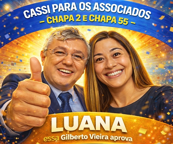 Com Luana - Chapas 2 e 55 nas Eleições CASSI 2026