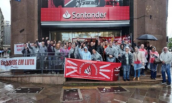 UNI Américas denuncia práticas antissindicais do Banco Santander na América Latina