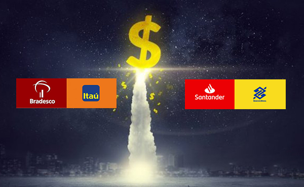 Quatro maiores bancos lucraram R$ 107,8 bi no ano passado