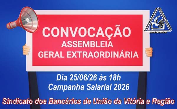 EDITAL DE CONVOCAÇÃO – ASSEMBLEIA GERAL EXTRAORDINÁRIA – CAMPANHA SALARIAL  2026