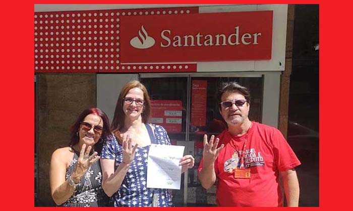 Funcionária do Santander é demitida pela quarta vez e reintegrada novamente pelo sindicato 